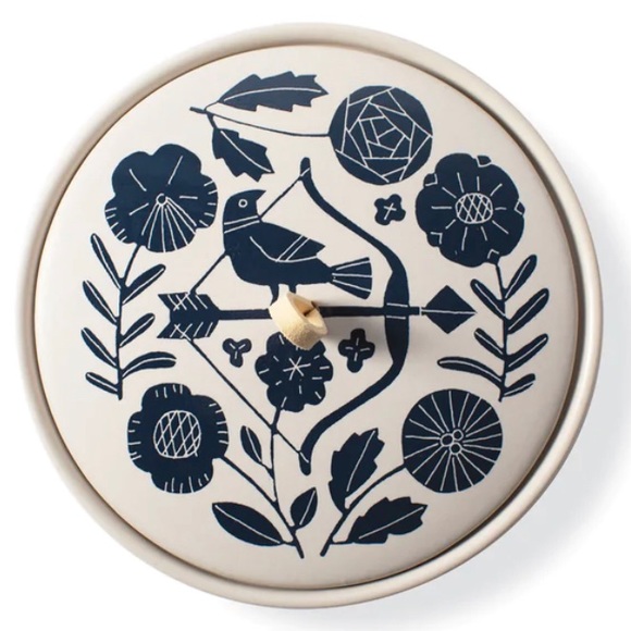Zodiac…indigo “Aries” round ceramic decorative trinket box in Kraft gift box-NIB - Picture 12 of 16